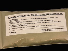 Diorama Zubehr, Fugenmaterial grau, 150g