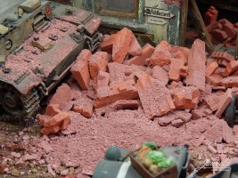 Trmmer Ziegelstaub rot ca.50g Juweela 1:35