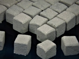 150 Keramik Pflastersteine 12 mm granit grau, 1:9